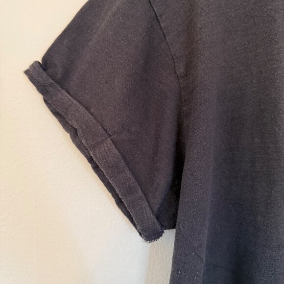 Lucky Brand Womens Graphic Tee "El Lay" Print Black Cotton Blend Size L - Picture 6 of 13